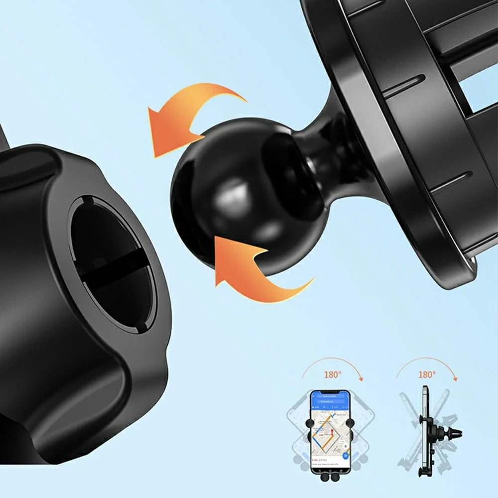 DEVIA ES071 Kintone Series Gravity Car Phone Holder Air Vent Mount Smartphone Stand - Black - 2