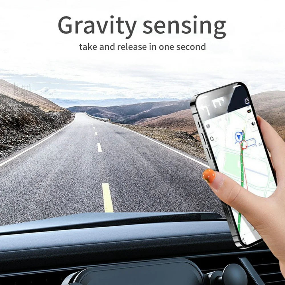DEVIA ES071 Kintone Series Gravity Car Phone Holder Air Vent Mount Smartphone Stand - Black - 3