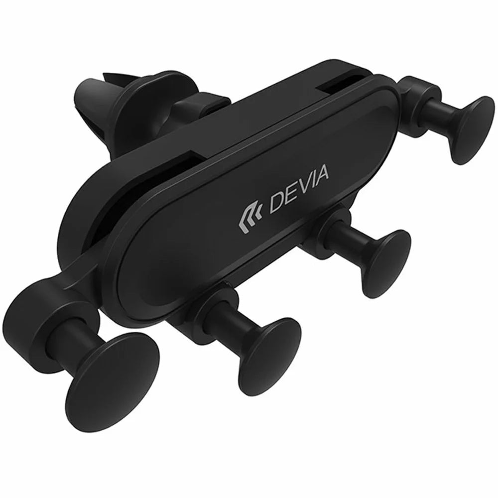 DEVIA ES071 Kintone Series Gravity Car Phone Holder Air Vent Mount Smartphone Stand - Black - 5