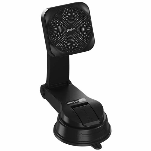 DEVIA X15 Smart Series Car Mount Magnetic Wireless Charger 15W Fast Charging Phone Holder - Black - 1