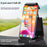 HS290 Stretchable Phone Holder for Car Dashboard Carbon Fiber Texture PU Leather Tablet Bracket - Black - 2