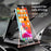 HS290 Stretchable Phone Holder for Car Dashboard Carbon Fiber Texture PU Leather Tablet Bracket - Black - 4