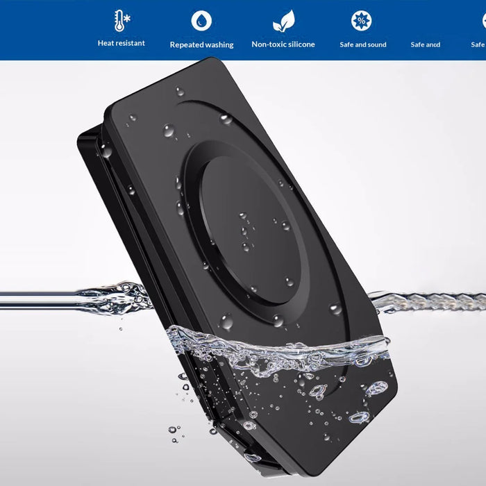 HS290 Stretchable Phone Holder for Car Dashboard Carbon Fiber Texture PU Leather Tablet Bracket - Black - 6