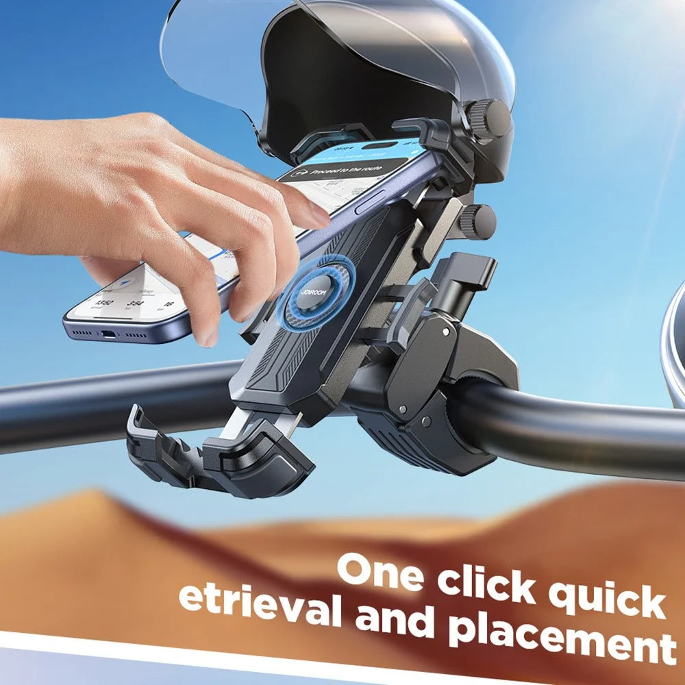 JOYROOM JR-ZS526 Bike Phone Holder Mount with Sunshade Helmet Hands-free Phone Mount for Electric Bicycle / Motorcycle - 2