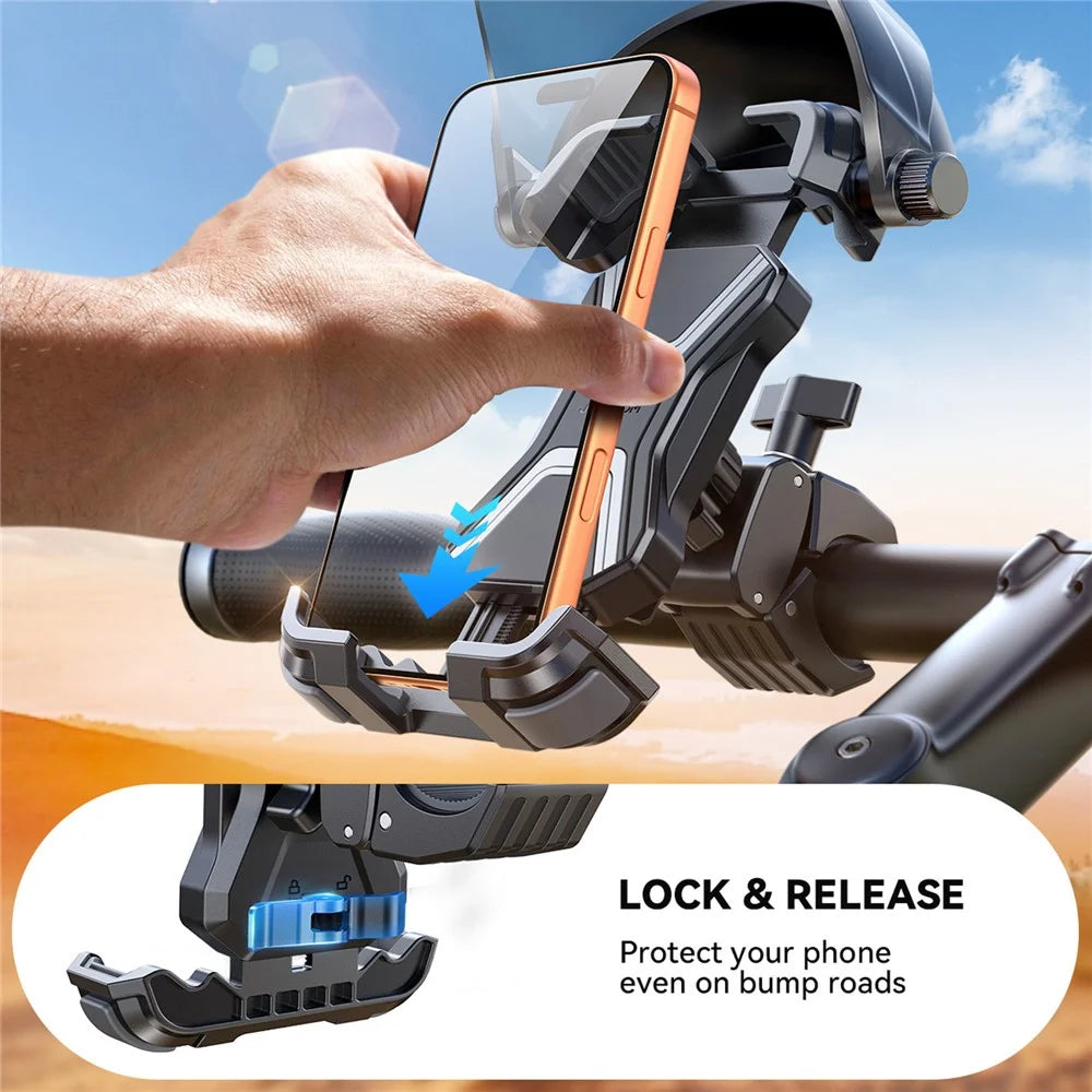 JOYROOM JR-ZS528 Bike Phone Holder with Sunshade Bicycle Handlebar Mount Cellphone Bracket - 6