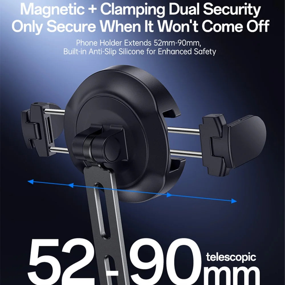 YESIDO C232 Magnetic Neck Phone Holder for iPhone / GoPro Action Camera Hands-free Mount Stand - Black - 5