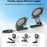 YESIDO C301 Foldable Desktop Magnetic Phone Holder 3-Stage Damping Hinge Travel Stand - Tarnish - 3