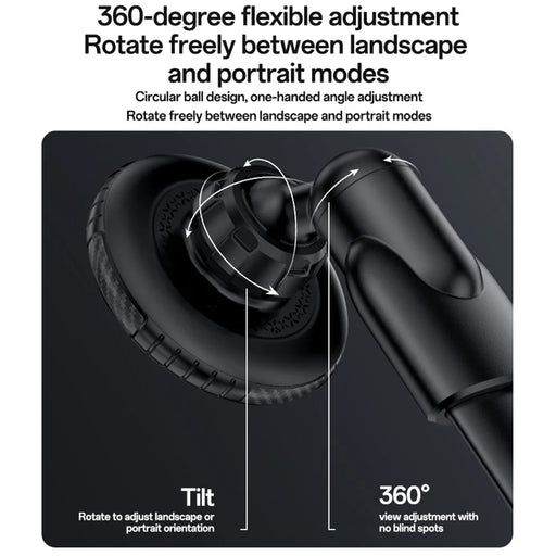 YESIDO C230 Car Cup Holder Phone Mount 360 Degree Rotating Magnetic Cellphone Stand - Black - 2