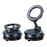 REMAX RM-C61 One Touch Locking Magnetic Car Mount Rotating Vacuum Suction Cup Phone Holder - Black - 1