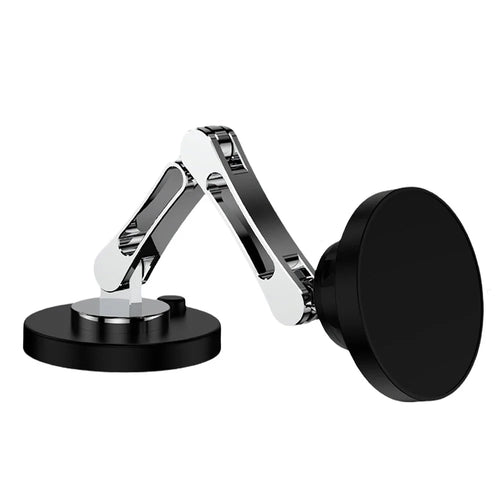 QH-AKD145 Magnetic Car Phone Mount 360 Degree Rotatable Foldable Dashboard Cellphone Stand with Adhesive Base - 1