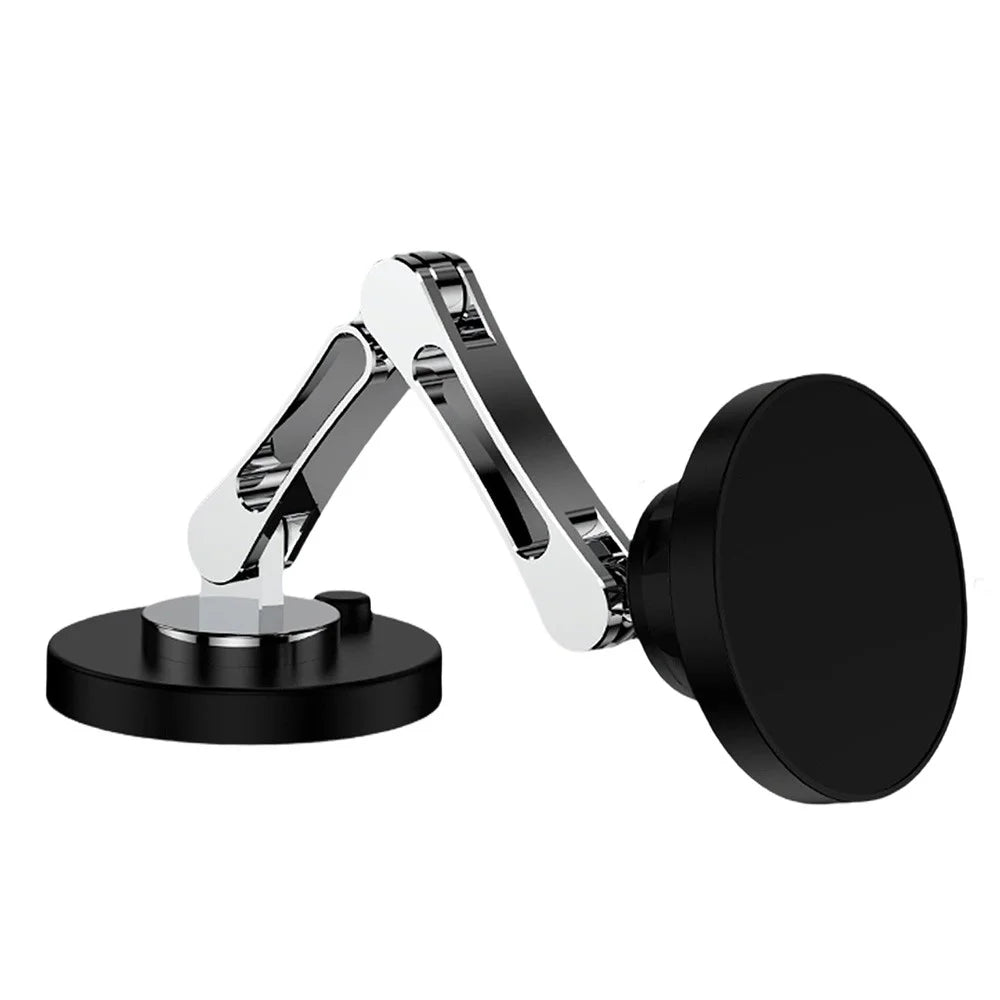 QH-AKD145 Magnetic Car Phone Mount 360 Degree Rotatable Foldable Dashboard Cellphone Stand with Adhesive Base - 1
