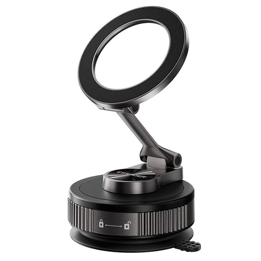 ESSAGER Vacuum Quad-Axle Folding Magnetic Mount N52 Strong Magnet 1080° Adjustable Phone Holder for Car Dashboard - 1
