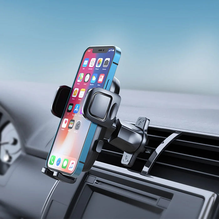 A193+X158 Universal 360 Degrees Rotatable Metal Hook Type Car Air Outlet Mobile Phone Holder Bracket - 3