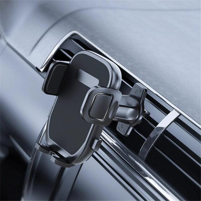 A193+X158 Universal 360 Degrees Rotatable Metal Hook Type Car Air Outlet Mobile Phone Holder Bracket - 4