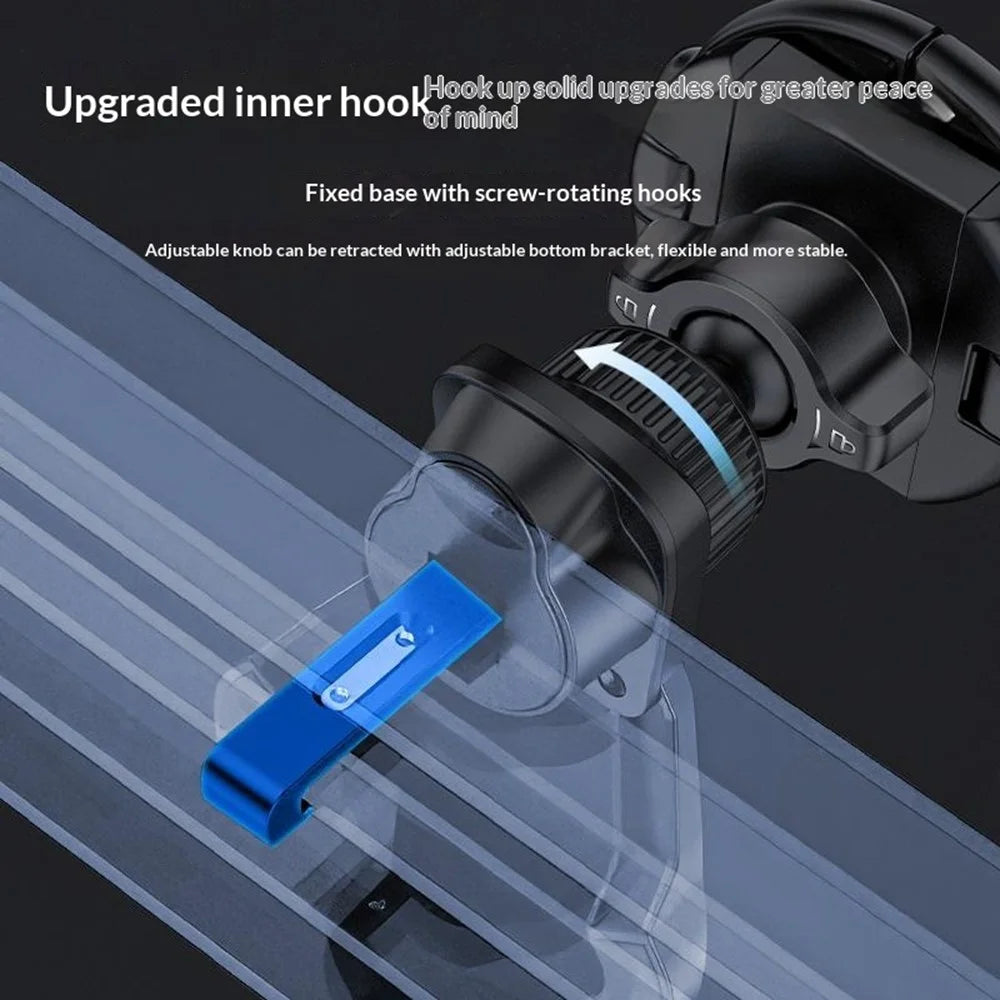 YESIDO C253 Compatible with MagSafe Phone Stand 2-in-1 Clip Car Vent Mount 360 Degrees Rotation Magnetic Phone Holder - 6