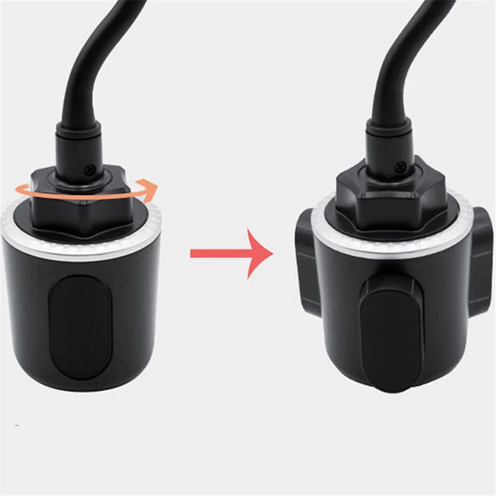 A64+X905 360 Degrees Rotating Universal Car Cup Holder Phone Support Stand Bracket - 4