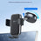 YESIDO C283 Vacuum Suction Cup Phone Holder One Touch Clamp 360 Degrees Rotating Car Mount Stand for Dashboard Windshield - Black - 2