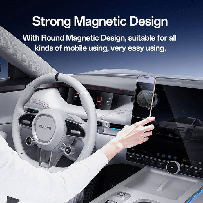 YESIDO C227 Vacuum Suction Cup Magnetic Phone Holder 360 Degree Rotation Ball Head Stand for Car Dashboard Desktop - Black - 3