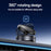 YESIDO C227 Vacuum Suction Cup Magnetic Phone Holder 360 Degree Rotation Ball Head Stand for Car Dashboard Desktop - Black - 4