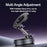 YESIDO C228 Car Phone Stand Mount 360 Degree Zinc Alloy Vacuum Suction Cup Magnetic Phone Holder for Car Dashboard Desktop - Black - 4