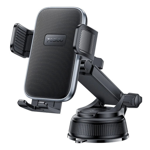 YESIDO C278 Suction Cup Car Phone Holder 360 Degree Rotating Ball One Hand Operation Telescopic Arm Mount for Dashboard - 1