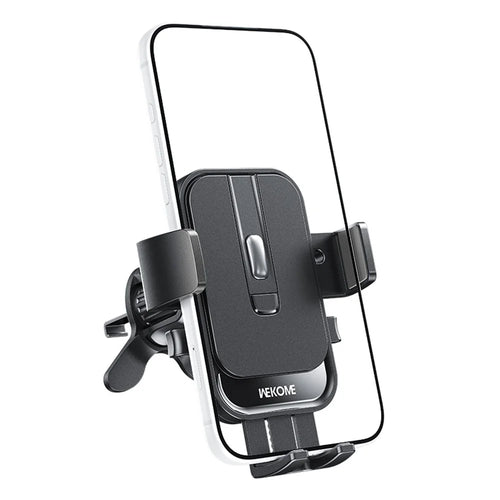 WEKOME WA-S66 Car Air Vent Mount Mechanical One-Button Clamping 360 Degree Rotation Phone Holder for 4.7-7.2 Inch Phones - Black - 1