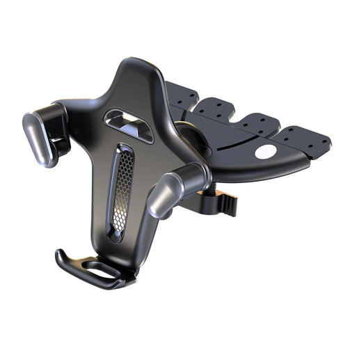 Car Phone Holder CD Slot Mount 360 Degree Rotating Y-Shape Design Universal Car Phone Stand - Grey - 1