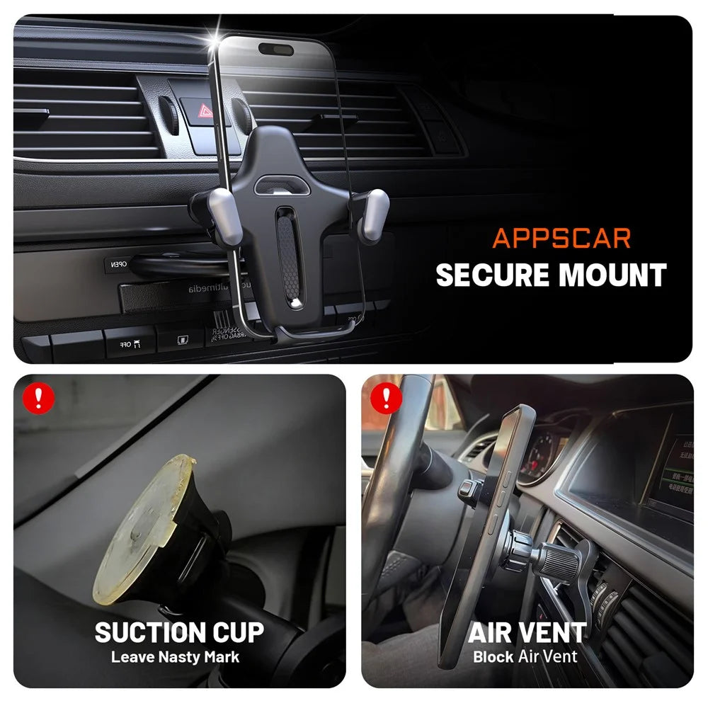 Car Phone Holder CD Slot Mount 360 Degree Rotating Y-Shape Design Universal Car Phone Stand - Grey - 7