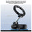 YESIDO C236 Magnetic Phone Holder 360 Degree Rotation Car Mount Vacuum Suction Cup Cellphone Stand - Black - 5