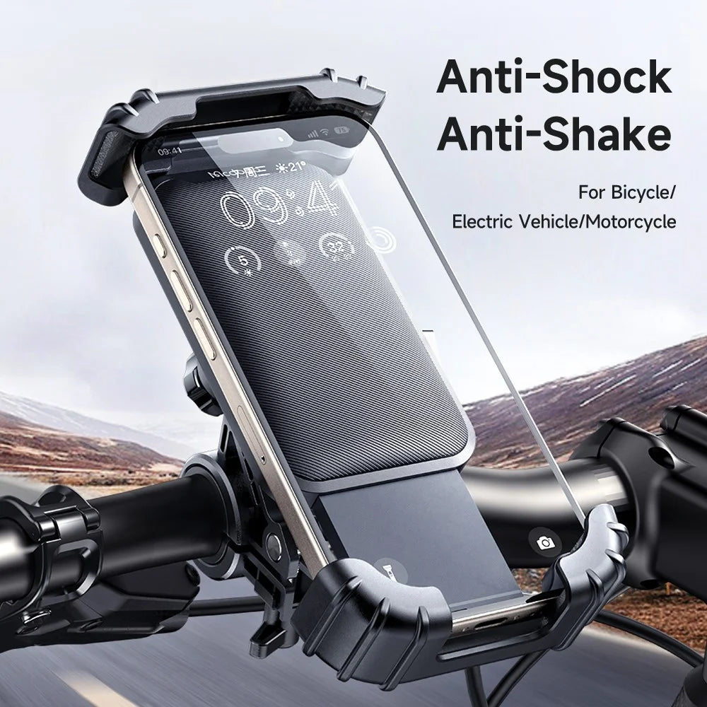 MCDODO CM-524 Bike Phone Mount 360° Adjustable Anti-Shake Cycling Holder for 4.2 - 6.5 Inch Smartphones - Black - 2
