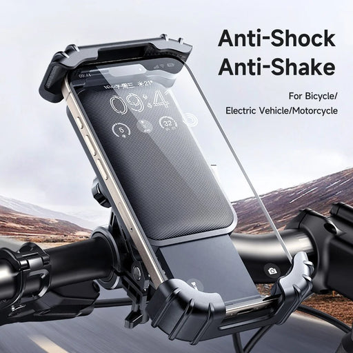 MCDODO CM-524 Bike Phone Mount 360° Adjustable Anti-Shake Cycling Holder for 4.2 - 6.5 Inch Smartphones - Black - 2
