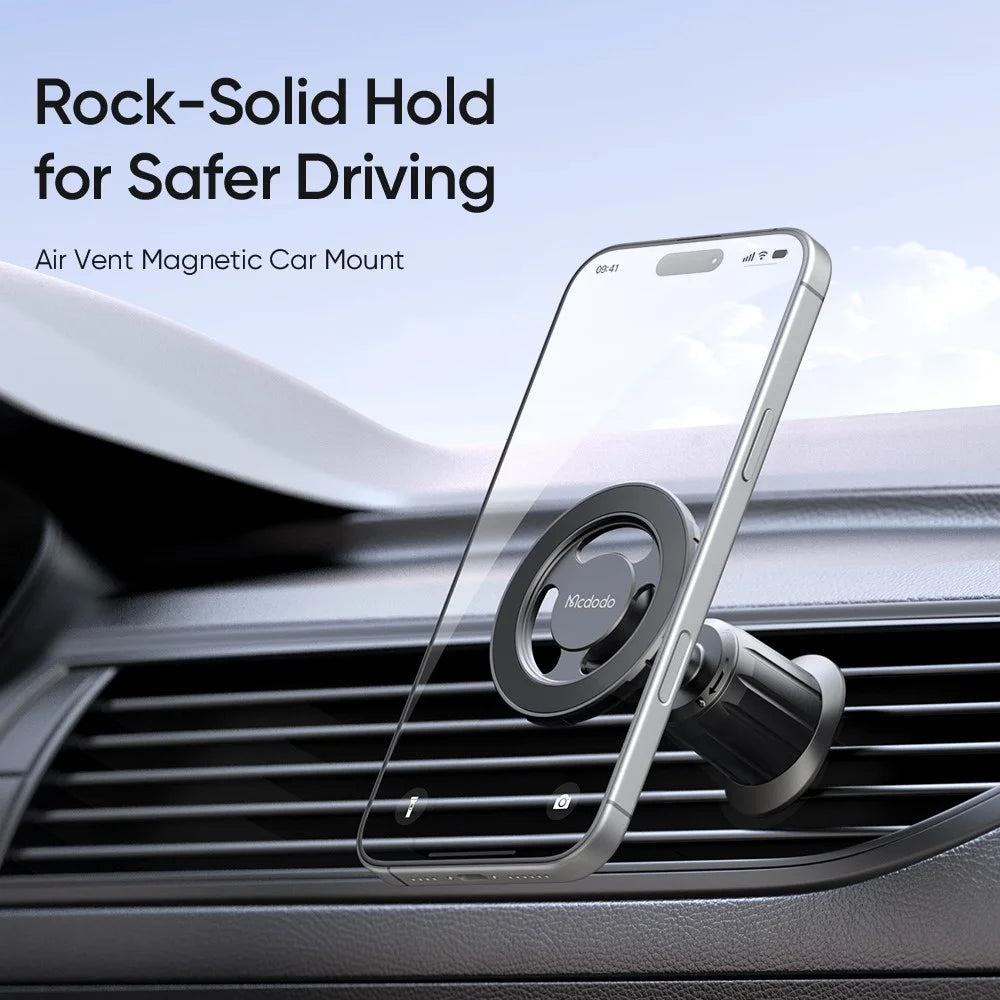 MCDODO CM-5030 Air Vent Magnetic Car Mount 360 Degree Rotation N52 Magnet Phone Holder for 4.7-6.7 Inch Smartphones - Black - 2
