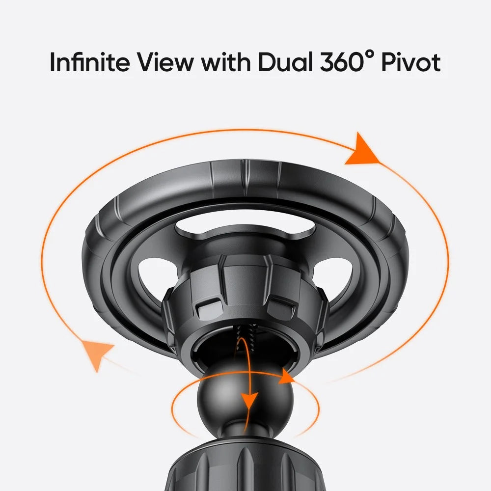 MCDODO CM-5030 Air Vent Magnetic Car Mount 360 Degree Rotation N52 Magnet Phone Holder for 4.7-6.7 Inch Smartphones - Black - 5