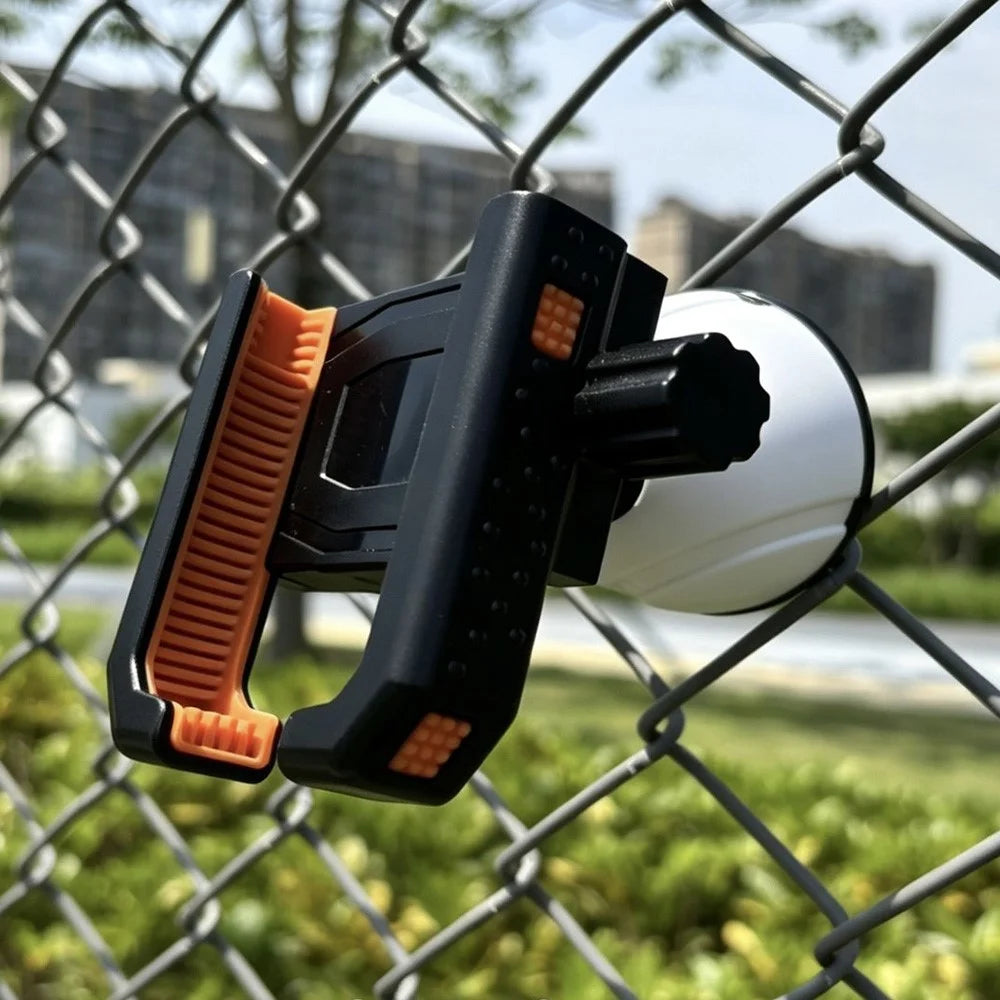 WQ-03 Sports Stadium Fence Mount Phone Holder Chain Link Net Clamp Car Air Vent Universal Mount - White - 1