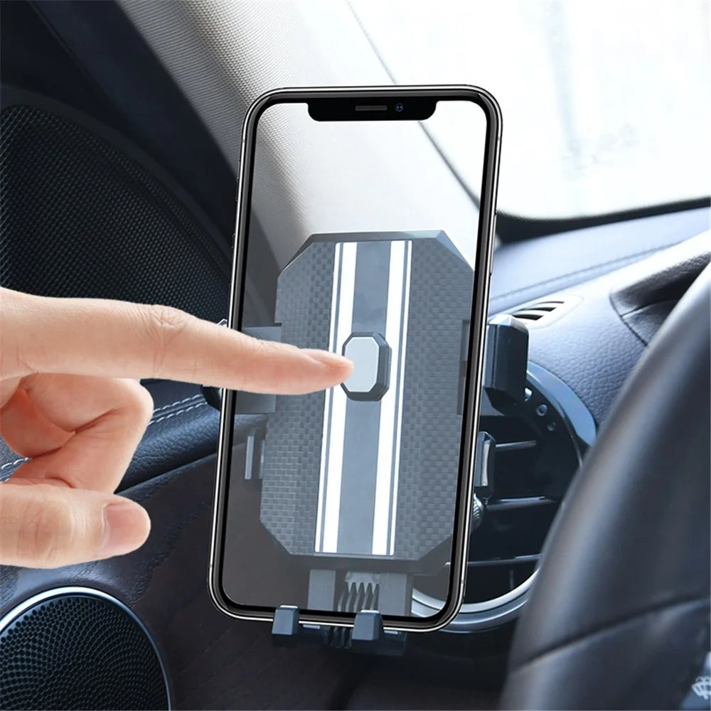 C229 Horn Shape Car Air Outlet Mount Auto Lock Mobile Phone Holder - 4
