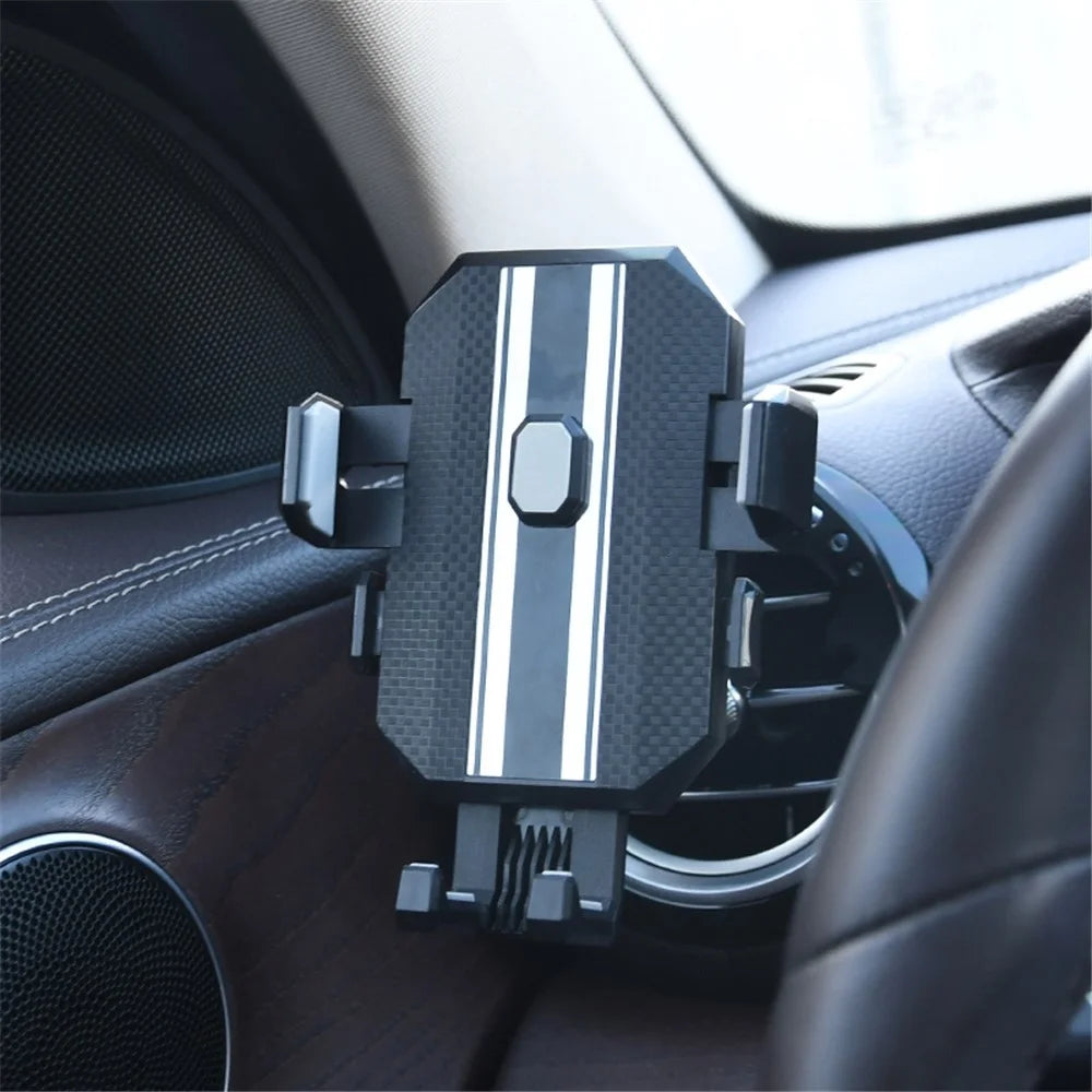 C229 Horn Shape Car Air Outlet Mount Auto Lock Mobile Phone Holder - 5