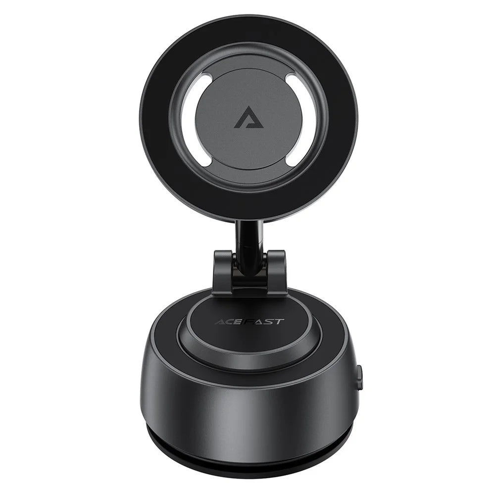 ACEFAST E54 Electric Suction Cup Magnetic Car Phone Holder 360° Rotation Dashboard Mount - Metal Grey - 2
