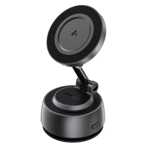 ACEFAST E53 Magnetic Wireless Car Charger 15W Electric Suction Cup Dashboard Mount - Metal Grey - 1