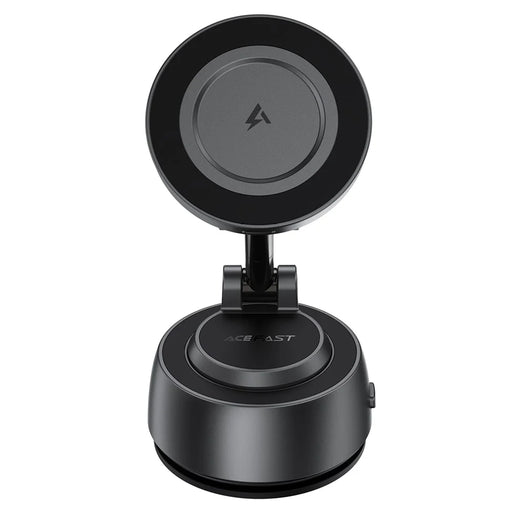 ACEFAST E53 Magnetic Wireless Car Charger 15W Electric Suction Cup Dashboard Mount - Metal Grey - 2