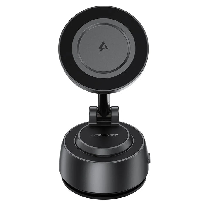 ACEFAST E53 Magnetic Wireless Car Charger 15W Electric Suction Cup Dashboard Mount - Metal Grey - 2