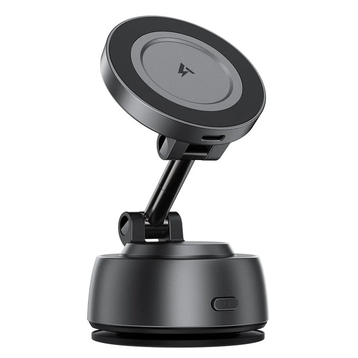 ACEFAST E53 Magnetic Wireless Car Charger 15W Electric Suction Cup Dashboard Mount - Metal Grey - 4
