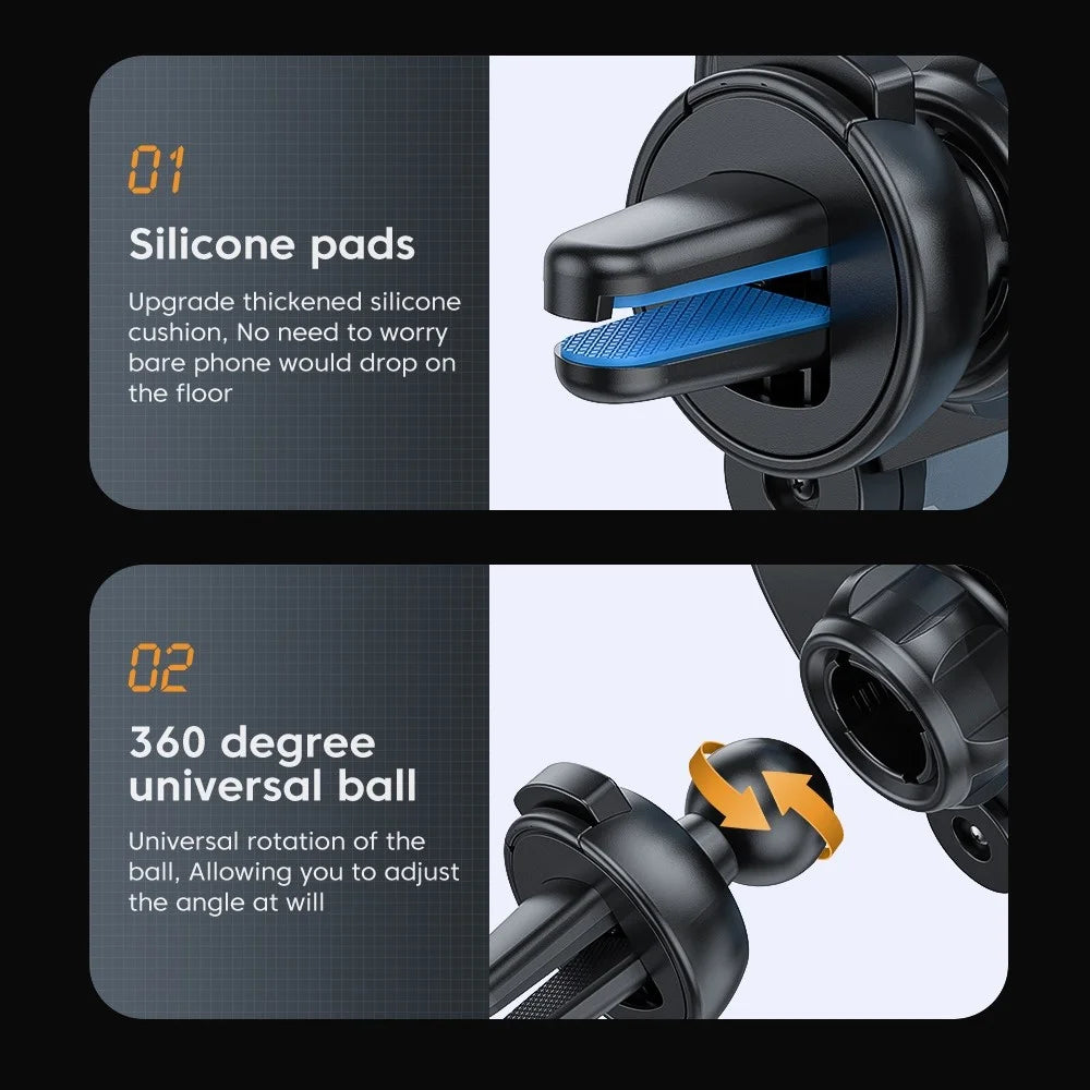 ESSAGER TURUI Series Car Gravity Air Vent Phone Holder 360-degree Rotating Phone Mount Stand Compatible with 4.7-6.7 inch Mobile Phone - 7