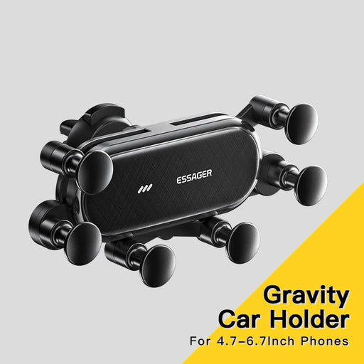 ESSAGER WEICHI Series Car Gravity Phone Mount Air Vent Phone Holder with 360-degree Rotating Ball for 4.7-6.7 inch Mobile Phones - 2