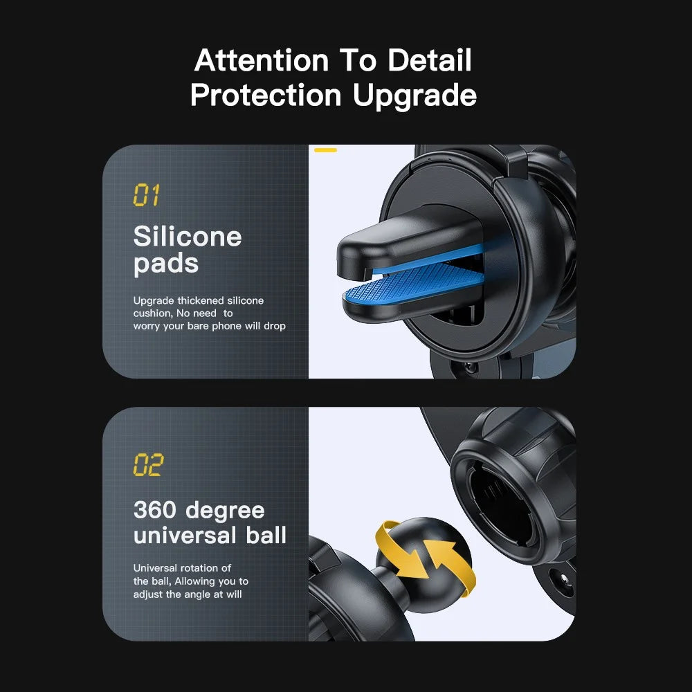 ESSAGER WEICHI Series Car Gravity Phone Mount Air Vent Phone Holder with 360-degree Rotating Ball for 4.7-6.7 inch Mobile Phones - 6