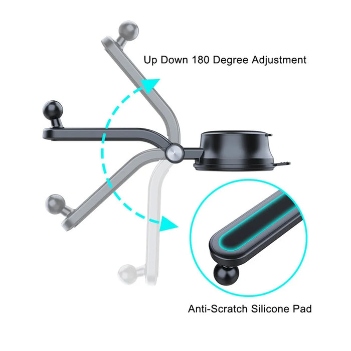 Car Dashboard Suction Cup Mobile Phone Holder Stand 360 Degrees Rotatable Bracket - 6