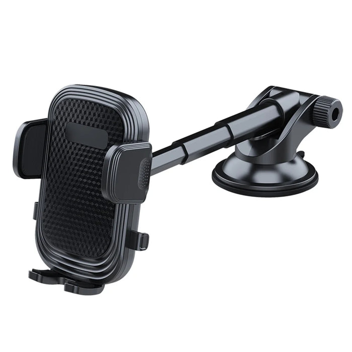 Adjustable Car Phone Holder Rotation Mobile Phone Clamp Mount for Dashboard Windshield - 3