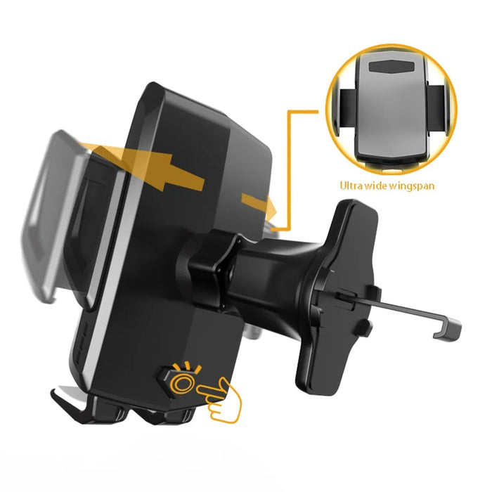 A080+X158 Universal Hook Type Car Air Outlet Phone Holder 360 Degrees Rotatable Bracket - 6