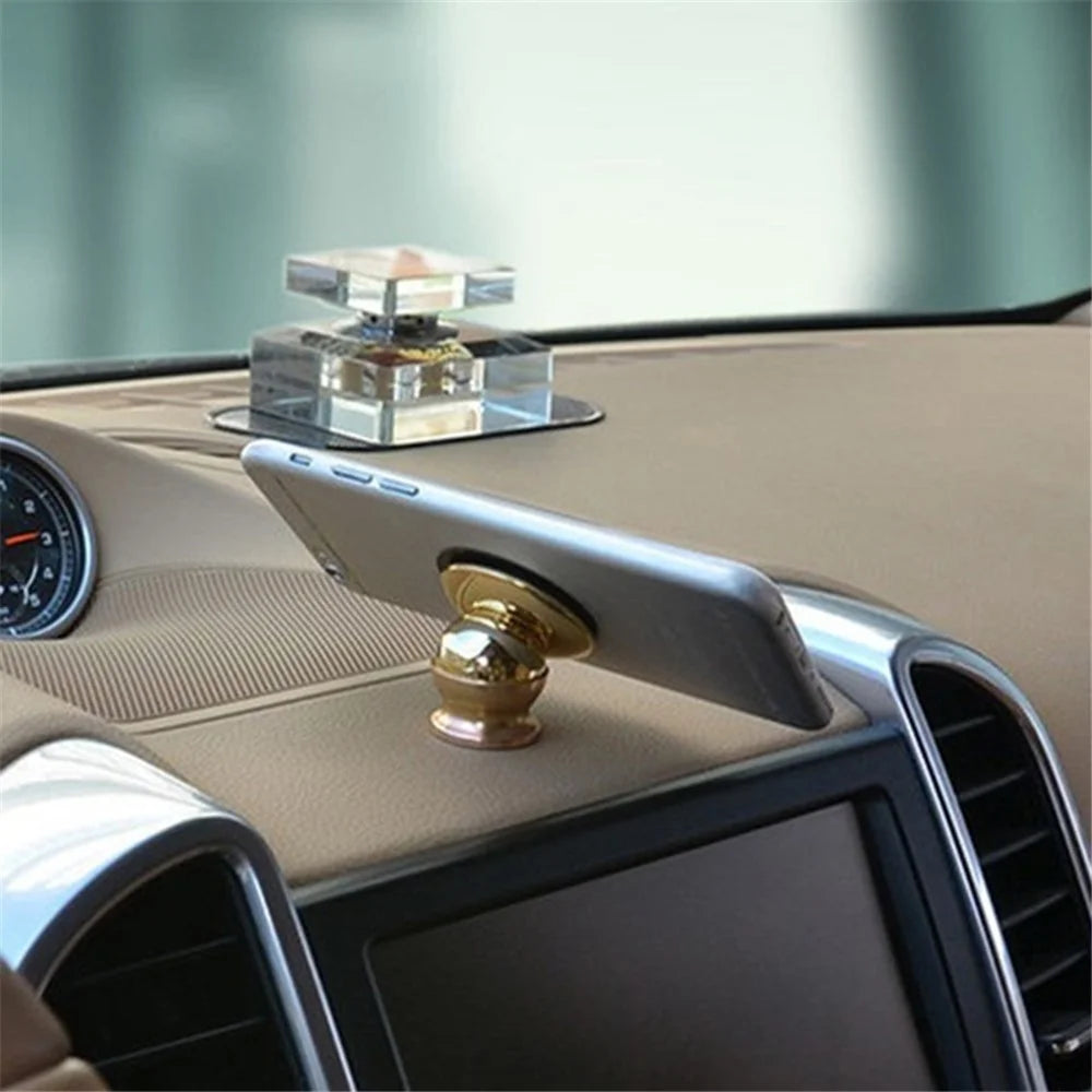 Car Dashboard Phone Mount Multifunctional Magnetic Vehicle Phone Holder Metal 360-Degree Rotating Magnetic Stand - 7