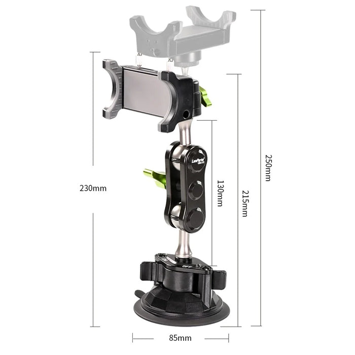 LANPARTE UBA-1 Universal Rotatable Phone Holder Stand Car Trip Suction Cup Cellphone Photography Bracket - 7