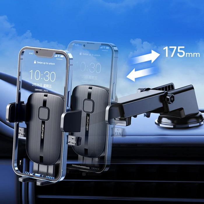 WEKOME S55 Strong Suction Vacuum Phone Clip Car Universal Cell Phone Mount Holder Anti-Shake Stabilizer Phone Clamp - 4